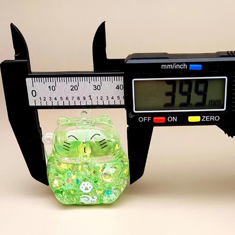 1Pcs Mini Resin Cartoon Cat Miniature Figures 3D Luminous Little Ornament Micro Landscape Diy Dollhouse Garden Decoration Craft