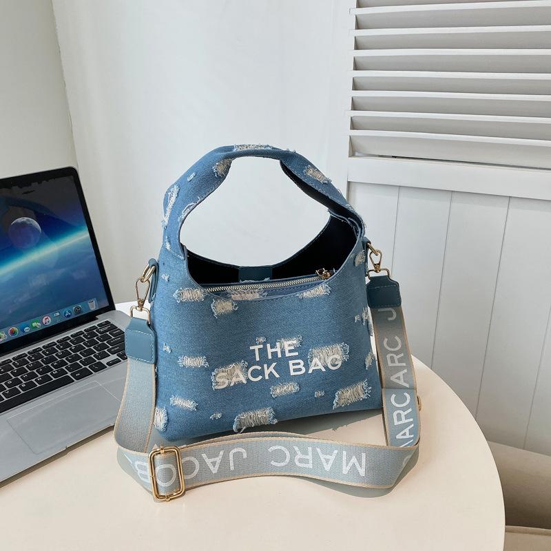 New Bag 2025 Autumn New Denim Portable Shoulder Fashion Women's Shoulder Bag