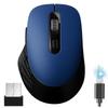Wireless Mouse, Bluetooth 5.2 + 2.4GHz, Quiet, Type-C Rechargeable, Compact, BackForward Buttons, 6 Buttons, 5 DPI Switching, 4000 DPI, Supports 3