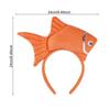 Mengxi Goldfish Headband Fish Design Costume Hair Hoop Adjustable Headband Cosplay Props Party Dress Up Birthday Supplies-zyb