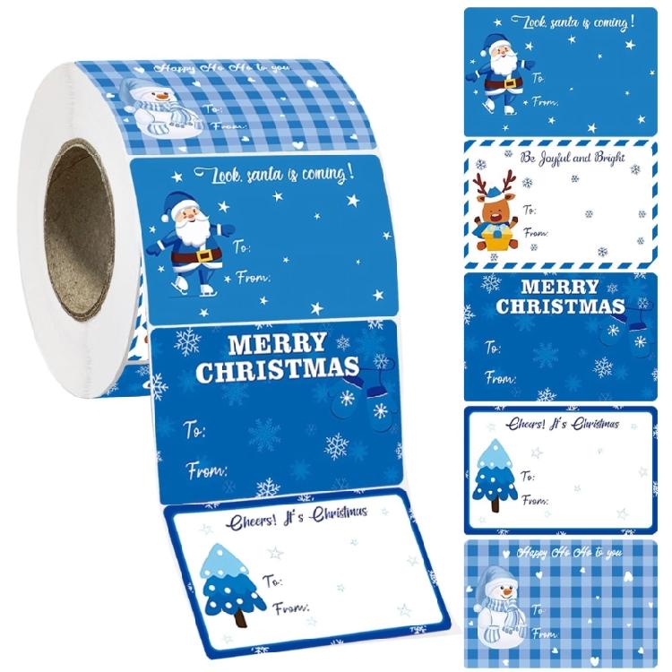 400Pcs Christmas Name Tagged Sticker Self Adhesive Labels for Gift Bags Box Wrapping Paper Decors Christmas Gift Tagged