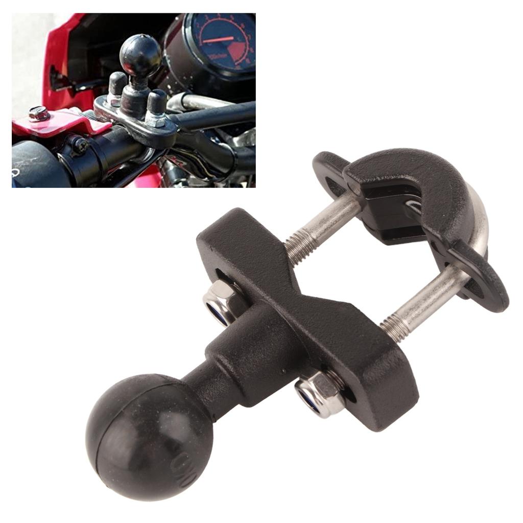 Motorcycle Handlebar Rail Ball Mount Base Kit Phone Holder Fixing Bracket Universal Accessory