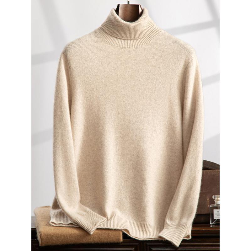 2025 new high lapel cashmere sweater flat Korean version loose versatile pullover sweater