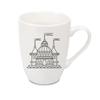 Personalisierte konische Keramik-Trommeltasse, 11oz Becher mit großem Bauchvolumen