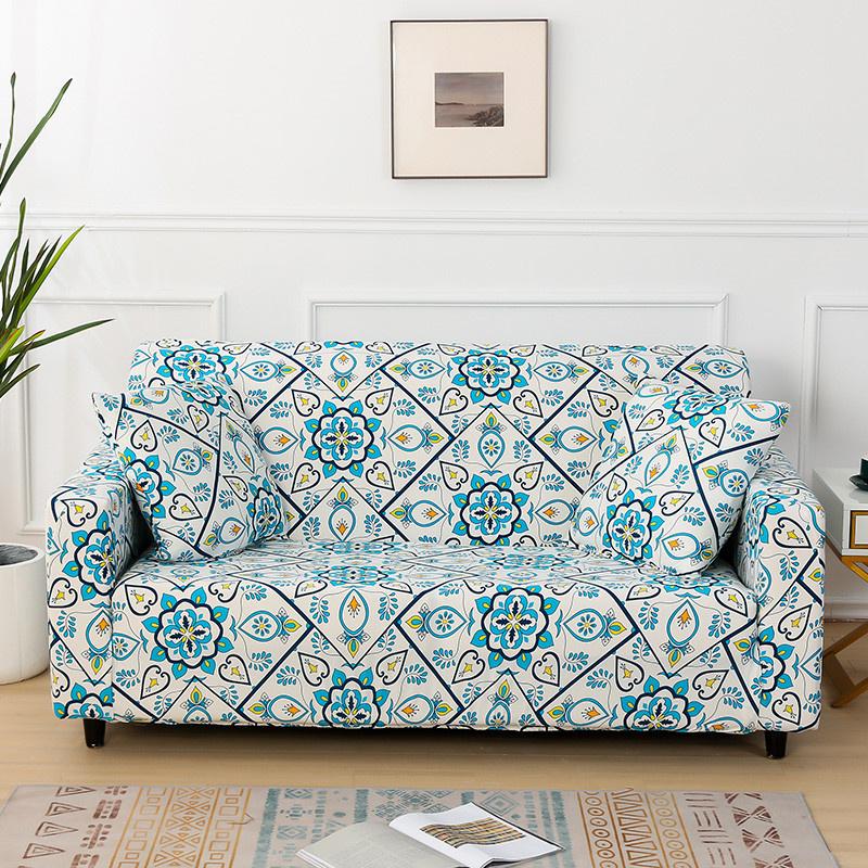 Printed Stretch Sofa Slipcovers Elastic Sofa Covers for Living Room Funda Sofa Chair Couch Cover Home Decor 1/2/3/4-seater
