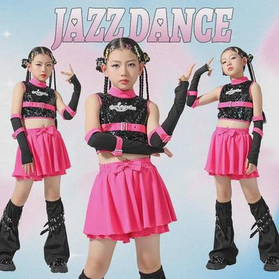 Girls' Jazz Dance Costumes: Trendy Fashionable Outfits for Stage and Exercise