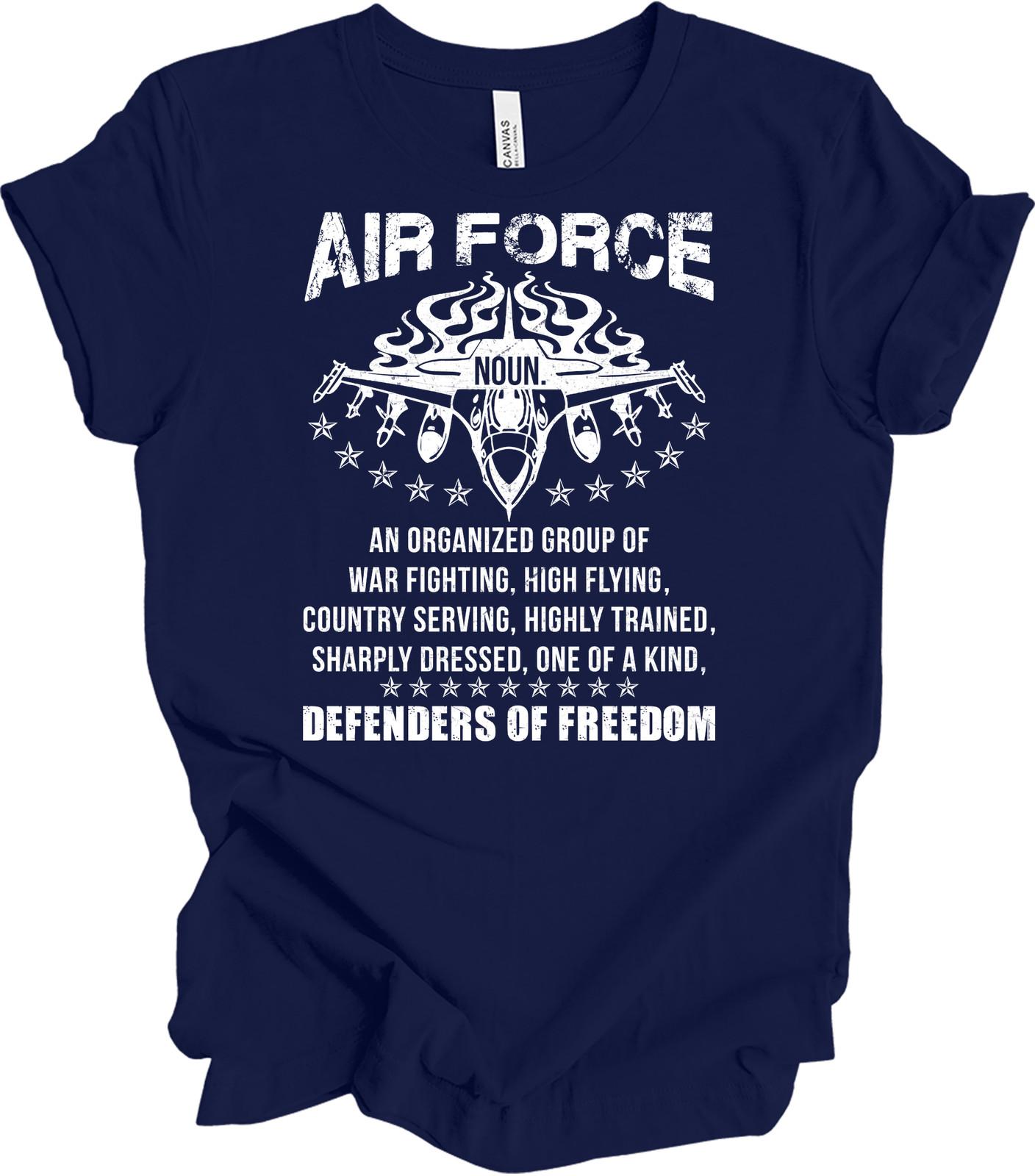 Air Force Noun T-Shirt: Defenders of Freedom Design XL