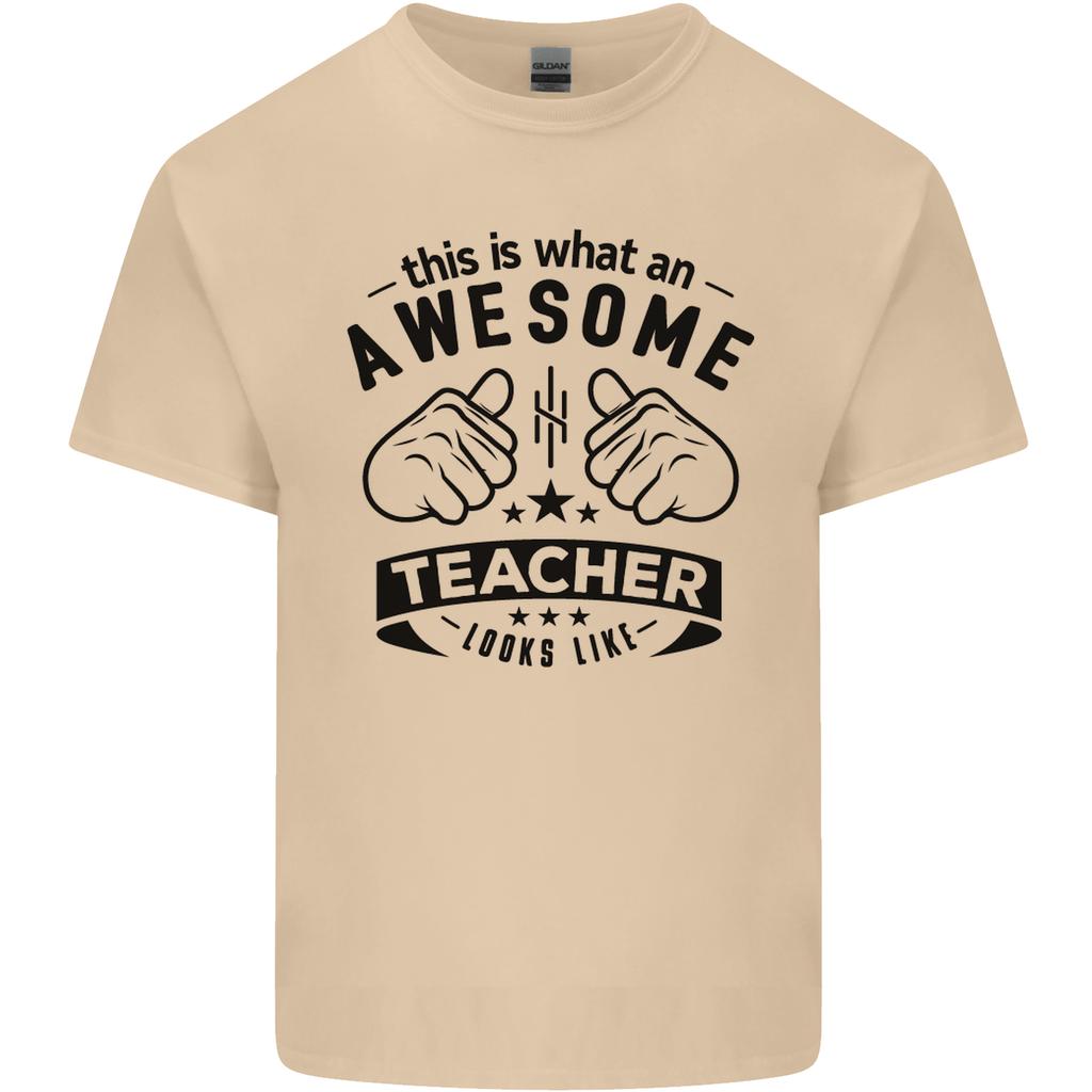 Awesome Teacher Looks Like Teaching Funny Unisexs Light Cotton TShirt