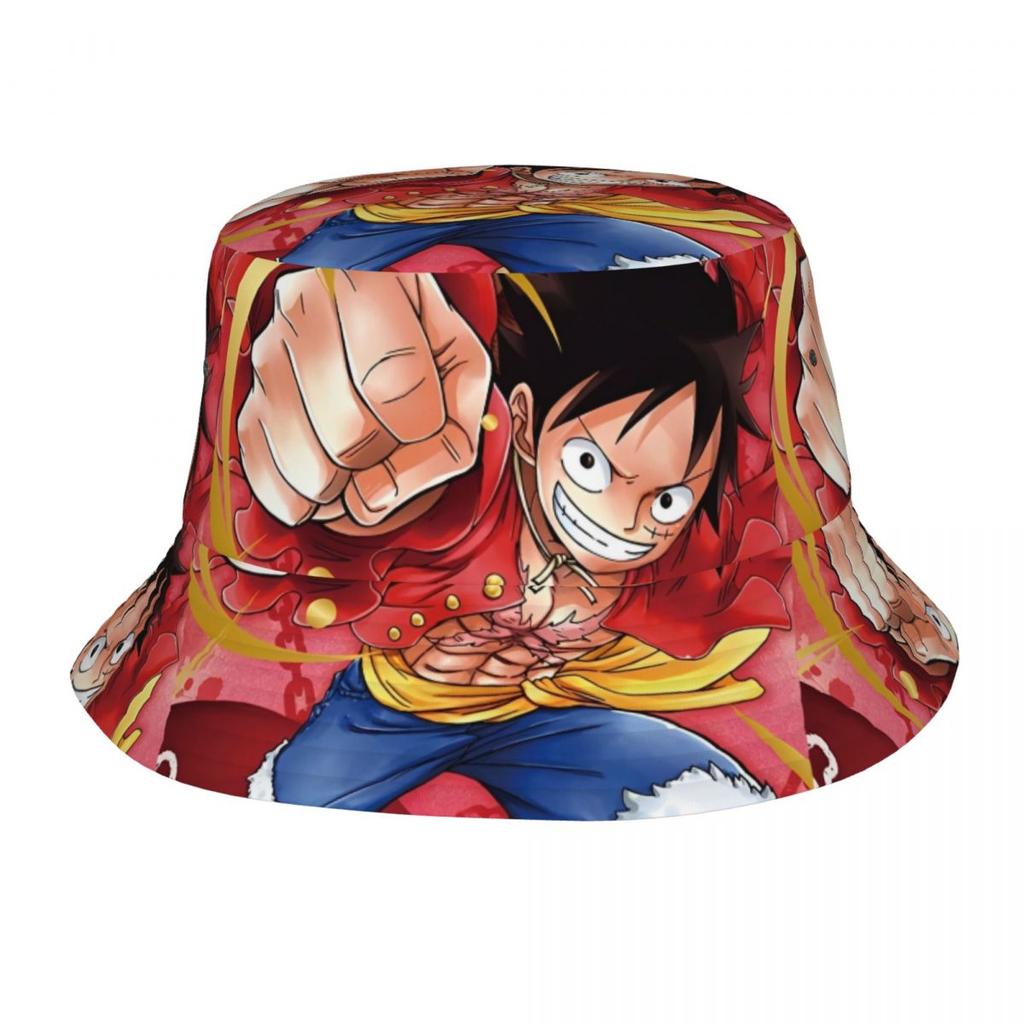 Japonia Anime Zoro Luffy Czapki Bucket Hat z Czaszką dla Kobiet Mężczyzn Letnia Jednoczęściowa Kapelusz Floppy Unikalna na Sporty na Świeżym Powietrzu Kapelusz Wędkarski Ispoti