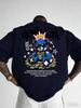 American Unisexs new summer Cool Bear Letter wealth print micro elastic breathable round neck Tshirt outdoor street style top
