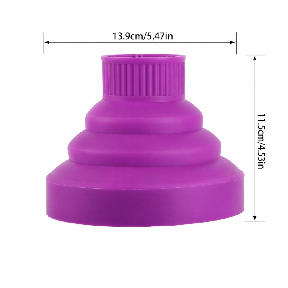 Silicone Material Hair Dryer Diffuser Folding Blow Dryer Diffuser  For Curly Hair