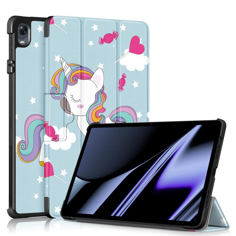 Tablet Case For Oppo Pad Case 2022 Pu Leather Hard Back Stand Folding Cover For Funda Oppo Pad 11 Inch Case Cover Coque Rose Gold