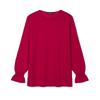 Extra Fine Wool Ruffle Sweater Basic