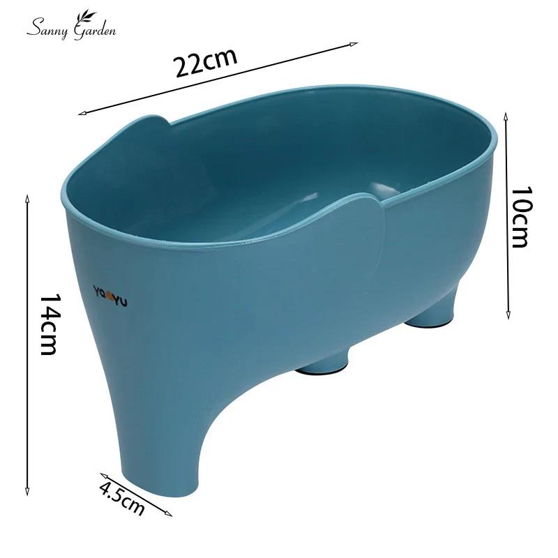 Elefant Ablagekorb Mehrzweck Küchenaufbewahrung Ablagekorb Haushalts Obst- und Gemüsekorb Kunststoff Ablagekörbe