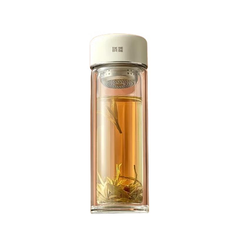 FUGURNG BESTJOY Titanium Antibacterial Double-Layer Glass Cup
