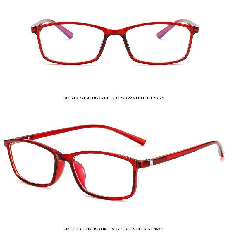 Myopia Glasses Men Anti Blue Light Eye Glasses Women Nearsighted Eyewear Full Frame Plain Glasses Prescription 0 To -600