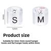 5Pcs Display Accessories Plastic Hanger Clothes Markers Label Ring Shape Size Markers Markers Hanger Tags Garment Sorting
