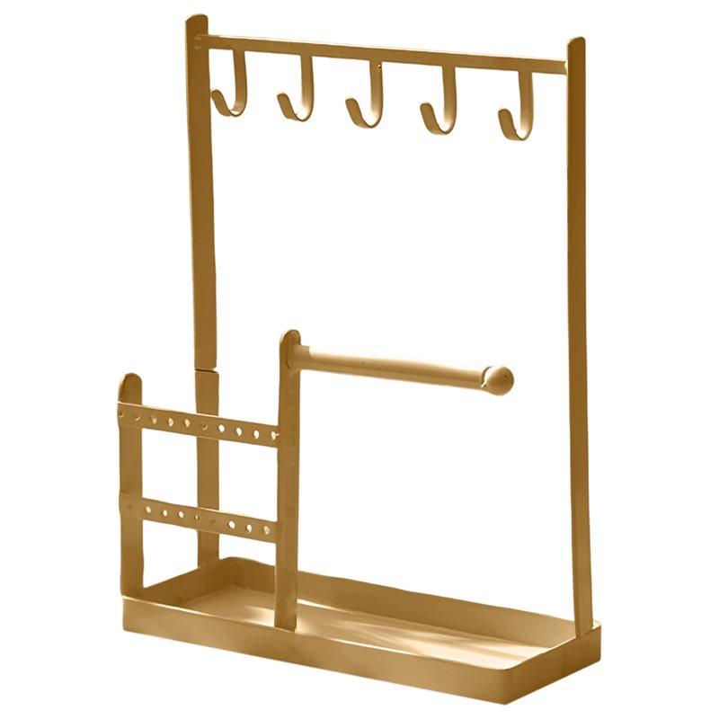 Multifunctional Jewelry Display Rack Earring Necklace Organizer Stand Women Bracelet Watch Desktop Storage Rack For Home