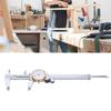 Walfront Dial Caliper 0-150mm 0.02mm Vernier Caliper Steel Impact Resistant Adjustable Caliper Measuring Tool with Depth Rod, Industrial Tool