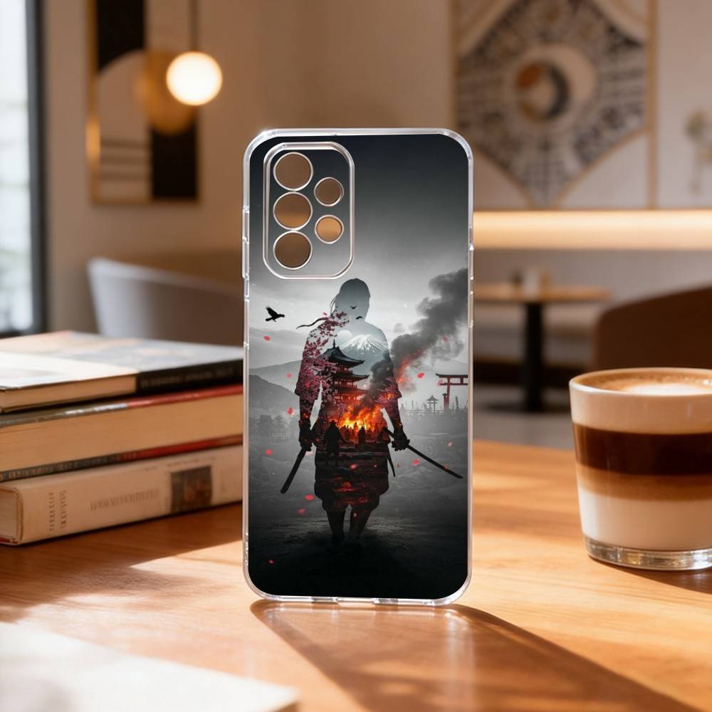 G-Ghost Of Yotei Game Phone Case For Samsung S25,S24,S21,S22,S23,S30,Ultra,S20,Plus,Fe Transparent Cover