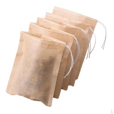 Empty Teabags Drawstring Disposable Loose Tea Infuser Bag 100 Pcs