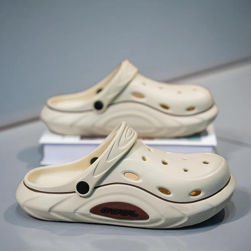 Men Clogs Sandals Neutral Summer Outdoor Slippers Beach Aqua Shoes Men Slip On Flip Flops Garden Sandals Casual Slides