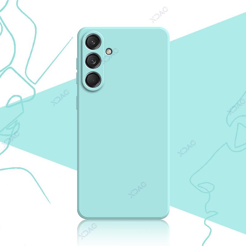 Handyhüllen für Samsung Galaxy C55 F55 M55 M55s 5G 360 Weiche Luxus Quadratische Flüssigsilikonhüllen Stoßfeste Taschen