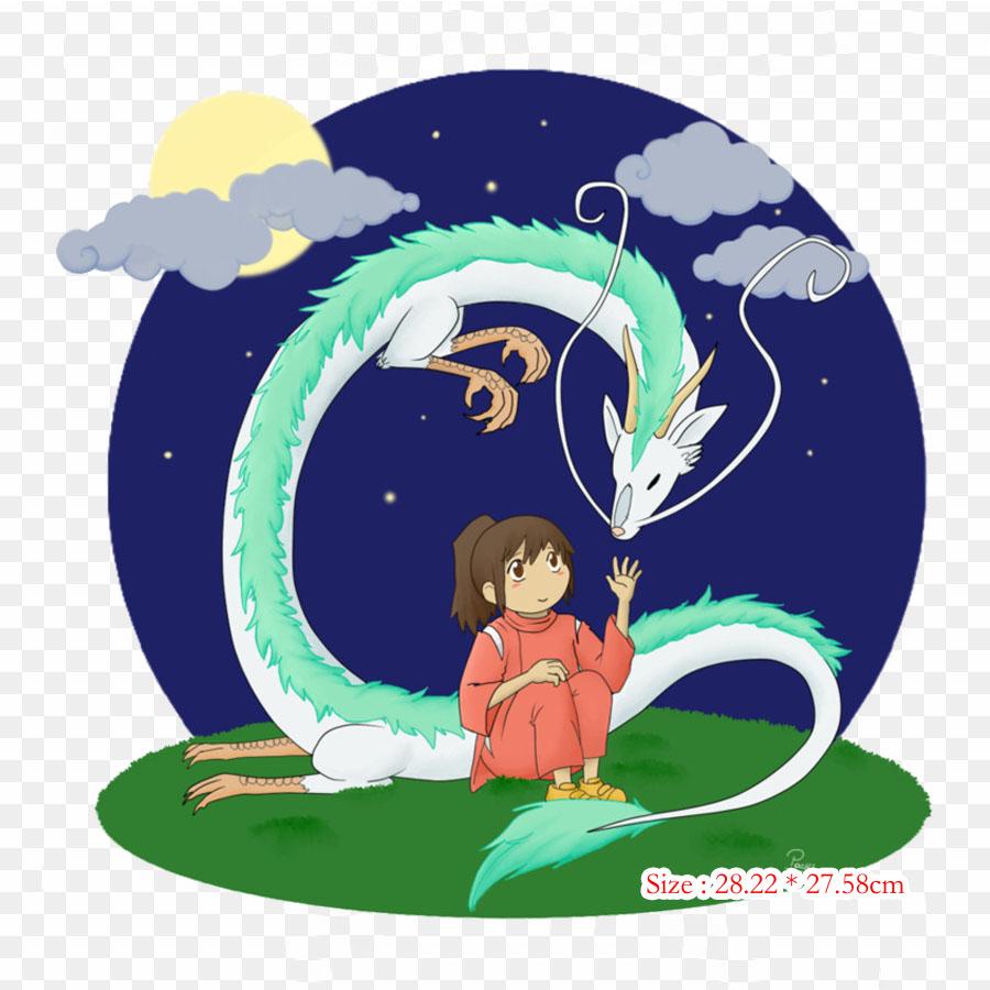 

Музей Гибли с героями мультфильмов, термочувствительные нашивки на заказ для одежды, наклейки с аппликациями на одежду, термочувствительная нашивка на заказ