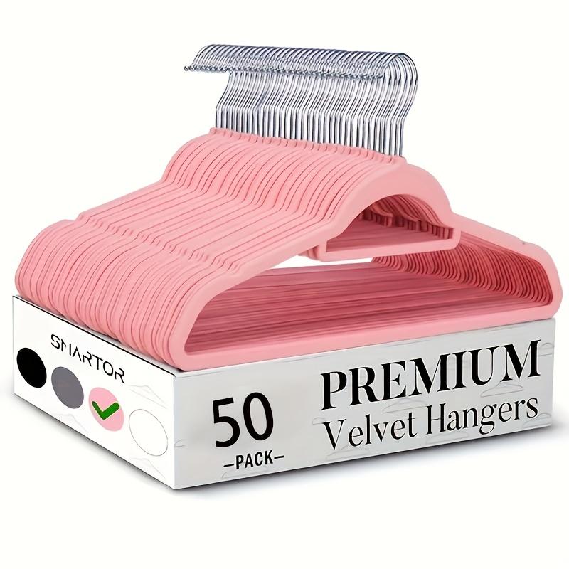 20/50 Stück Samtbügel mit 360° drehbaren Haken, rutschfeste platzsparende Kleiderbügel für Mäntel, Hosen & Anzüge