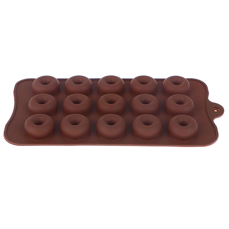 15 Hole Mini Cake Silicone Donuts Molds Diy Baking Pastry Cookie Chocolate Mold Muffin Cake Mould Dessert Handmade Kitchen Tools