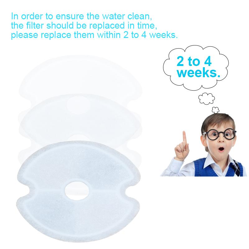 Ersetzter Aktivkohlefilter für Katzentrinkbrunnen, Ersatzfilter, Blume für runden Trinkbrunnenspender für Haustiere