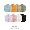Kaslead New Arrival Women's Clothing Fashion Style Stylish Simple and Versatile Casual Double Pocket Decoration Tops