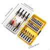 34 Pieces S2 Steel Bit Set Thickened Impact Screwdriver Bits Versatile for