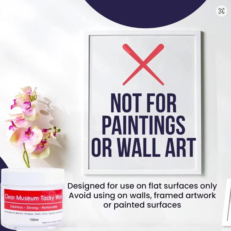 30ML Tacky Wax Museum Adhesive Sticky Putty, Removable and Waterproof Adhesive for Festival Decoration and Glass Anchoring