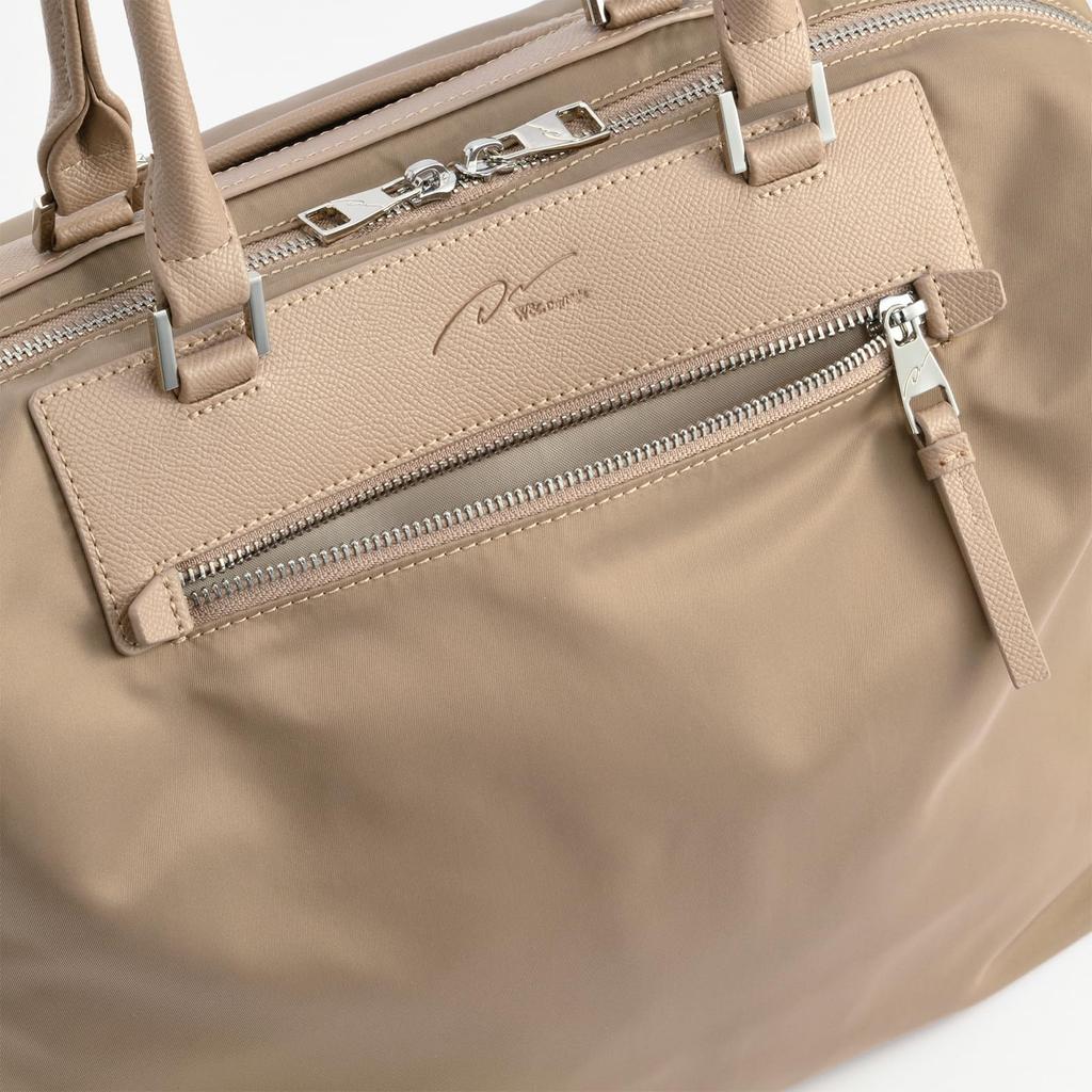 Und Luno Nylon Tragetasche A4 Aufbewahrung 2WAY Kann für den Weg zur Arbeit oder Schule verwendet werden 15582 Greige [Doppel Tag/Nacht] An/Aus Nr.15582 Damen