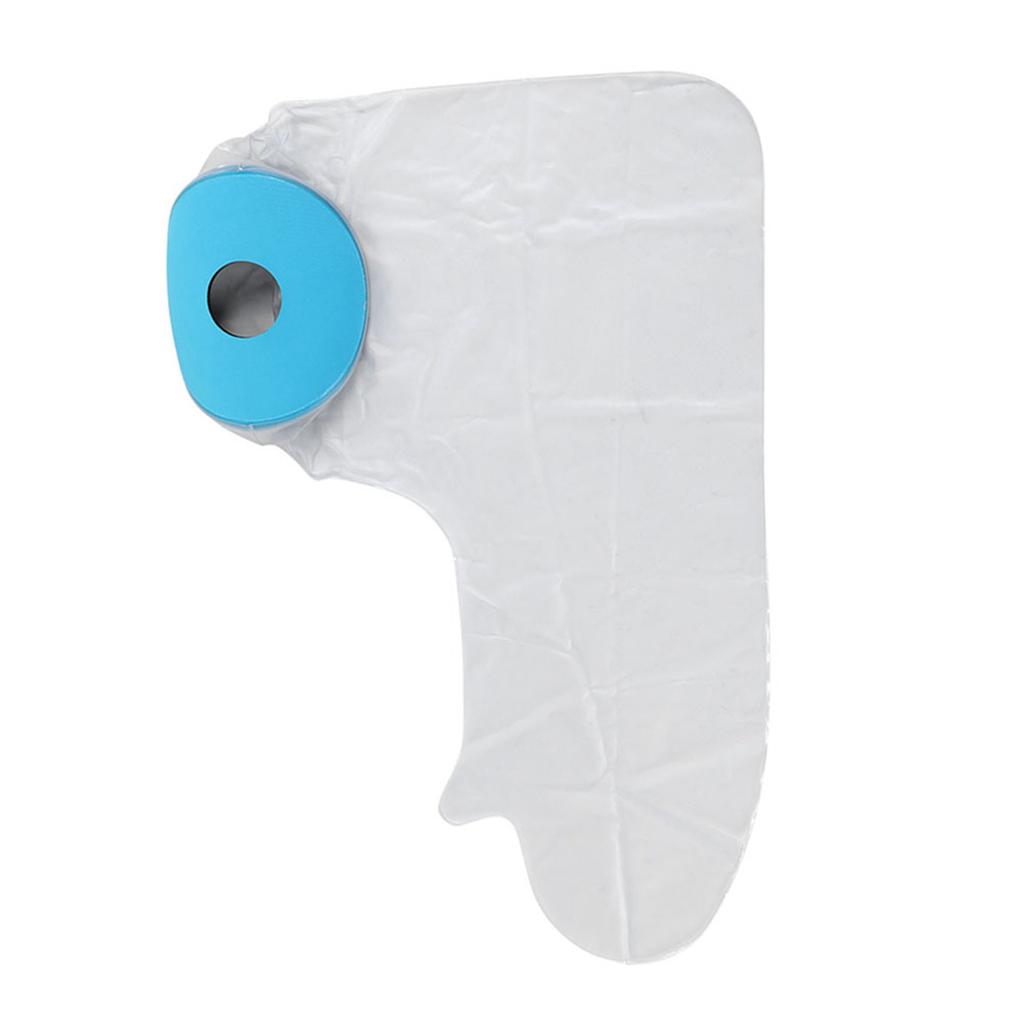 Blå dykmaterialringar PVC duschskydd vuxen hel arm P2202 62cm