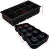 Set of 2 Silicone Ice Cube Tray Large Sphere & Square Ice Mold for Whiskey Cocktails BPA Free Reusable Stackable Easy Release