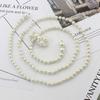 Sweet Bowknot Dress Pearl Waist Chain  Belts For Women Waist Chain