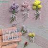 Tulip Bouquet Transparent Nails Mold DIY Nail Art Decor 3D Silicone Nail Mold