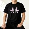 Groovy Protogen Brust Linienzeichnung Anime Grafik Unisex T-Shirt Streetwear Y2K Furry Cosplay Ästhetik Cyber Kawaii Gamer Kleidung T-Shirt