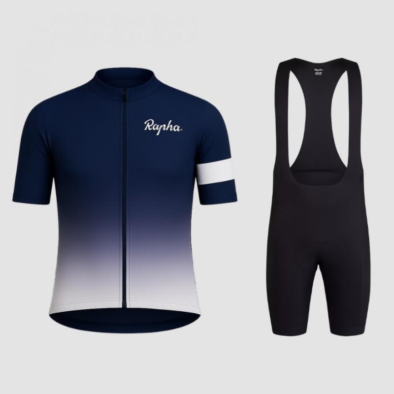 Maßgeschneidertes Radtrikot-Set Kurzarm-Oberteil Shorts Fahren Atmungsaktiv Feuchtigkeitstransportierend Unisex