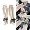 Sunproof Arm Sleeves Summer Women Girl Arm Cover with Bowknot Decals Breathable Arm Cover for Summer Spring Camping