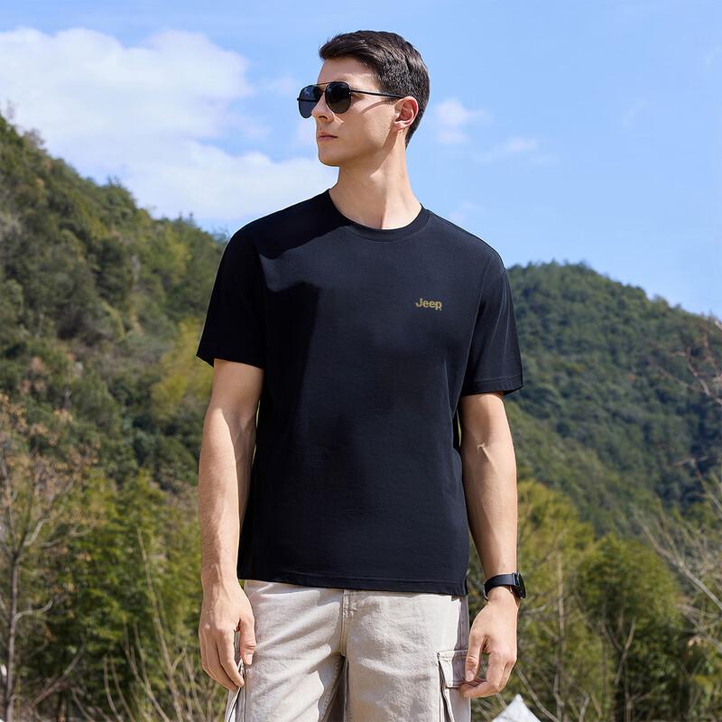 JEEP Men's Round Neck Short Sleeve T-shirt