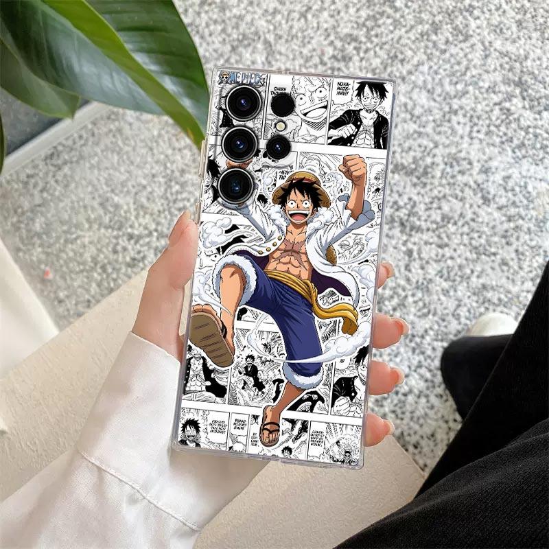 Comics One Pieces Anime S26 Ultra Case Coque For Samsung Galaxy S25 S26 S24 S23 Ultra S22 S20 Plus S21 FE A57 Clear Phone Cover