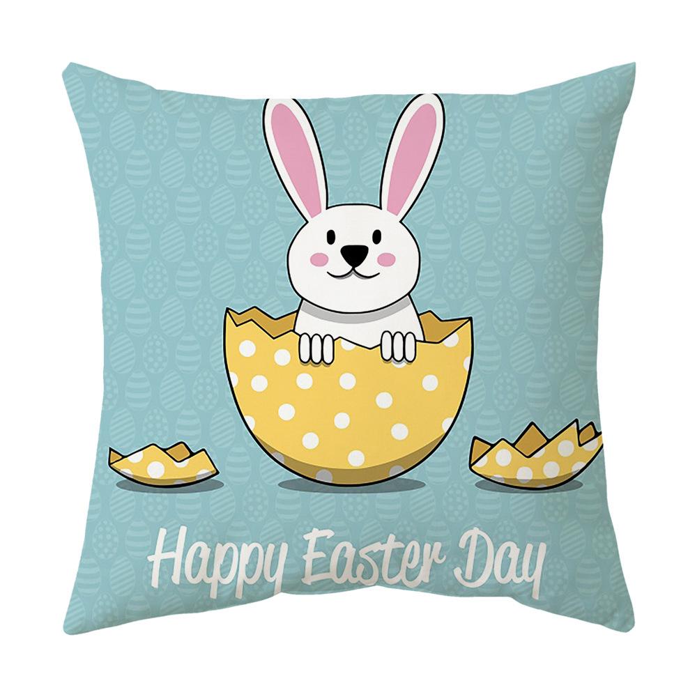 Easter Pillow Cover Cartoon Sofa Cushion Cover Office Waist Cushion Cover