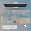 Gogh Oil Painting Van Landscape Mouse Pad Extra Large Nonslip Desk Mat With Precision Stitched Edges
