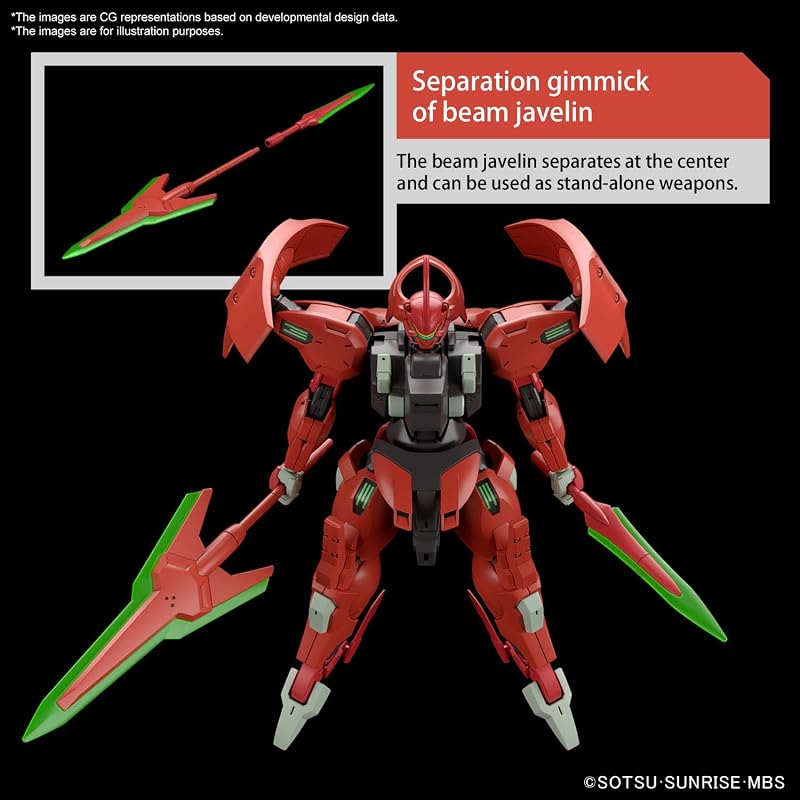 BANDAI SPIRITS HG Mobile Suit Gundam Mercury Witch Daryl Balde 1/144 Scale Pre-colored Plastic Model Kit