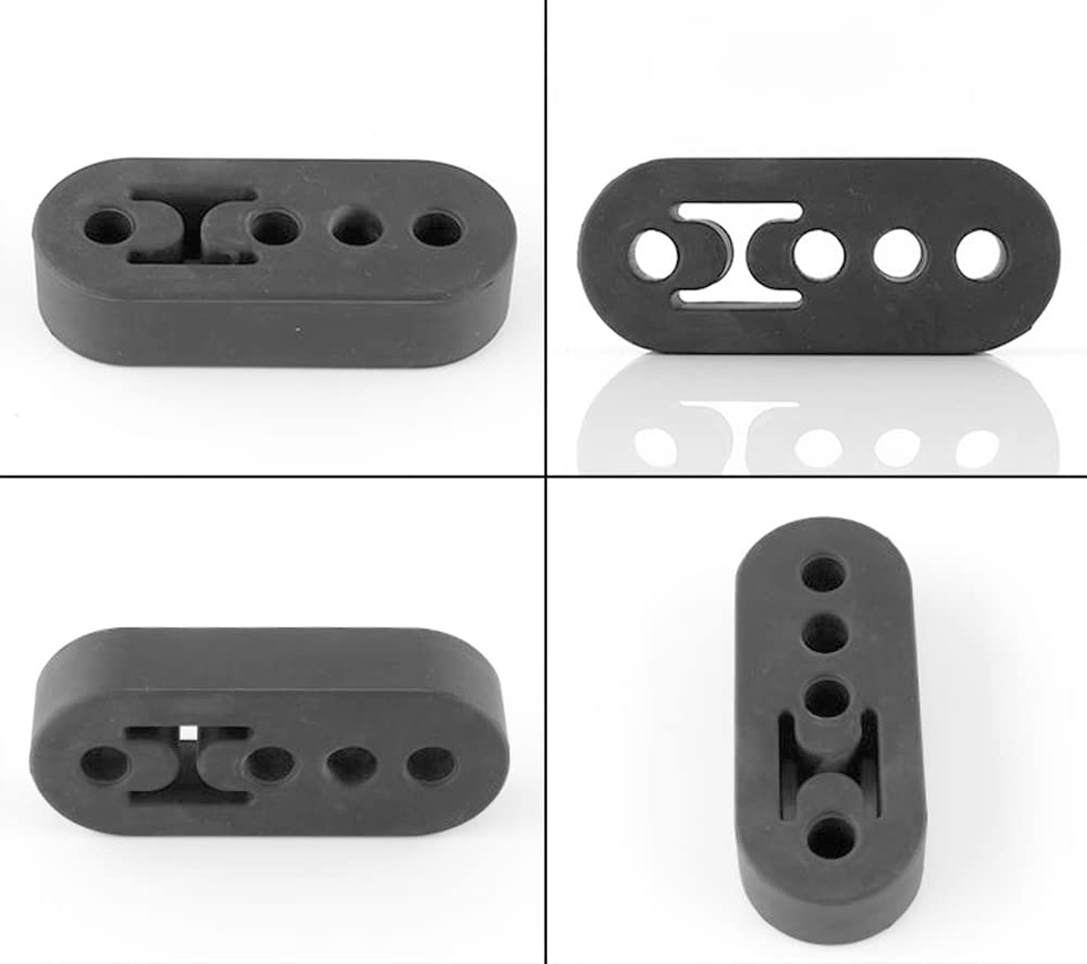 Muffler Hanger Mount, Set of 2, Reinforced 4 Holes, Muffler Bushing, Adjustable Height 3