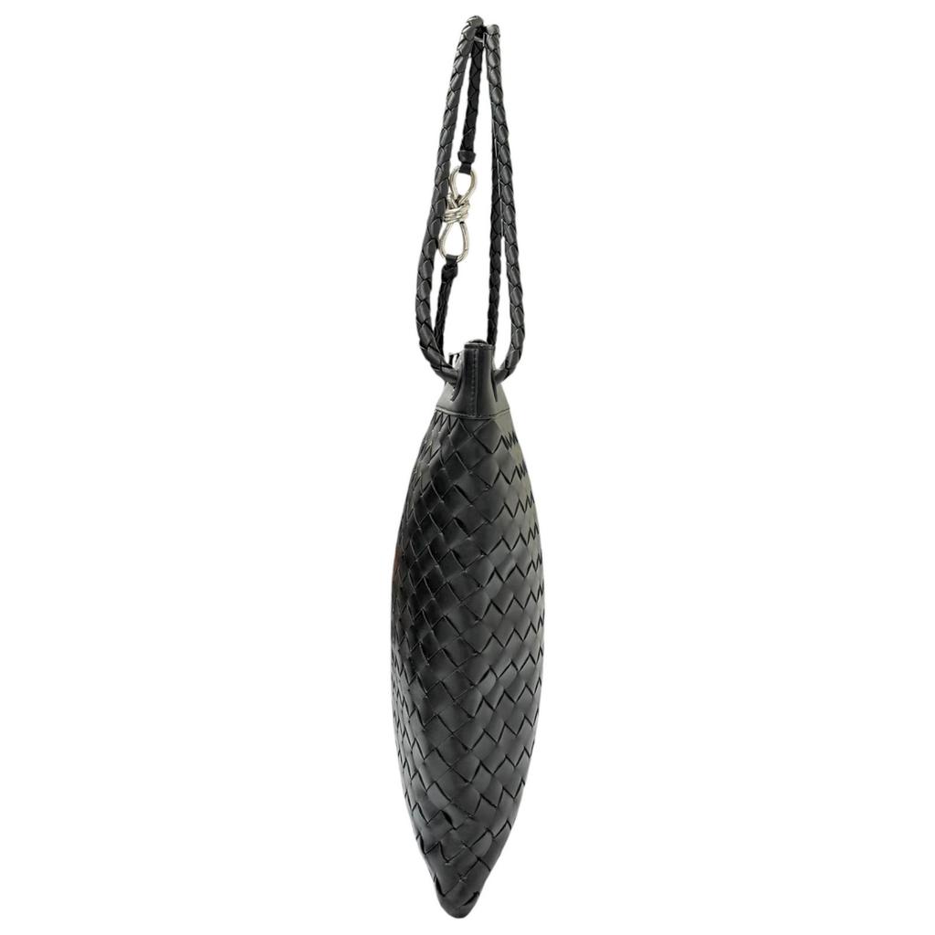 Great BOTTEGAVENETA Shoulder Bag Andiamo INTRECCIATO Messenger Used