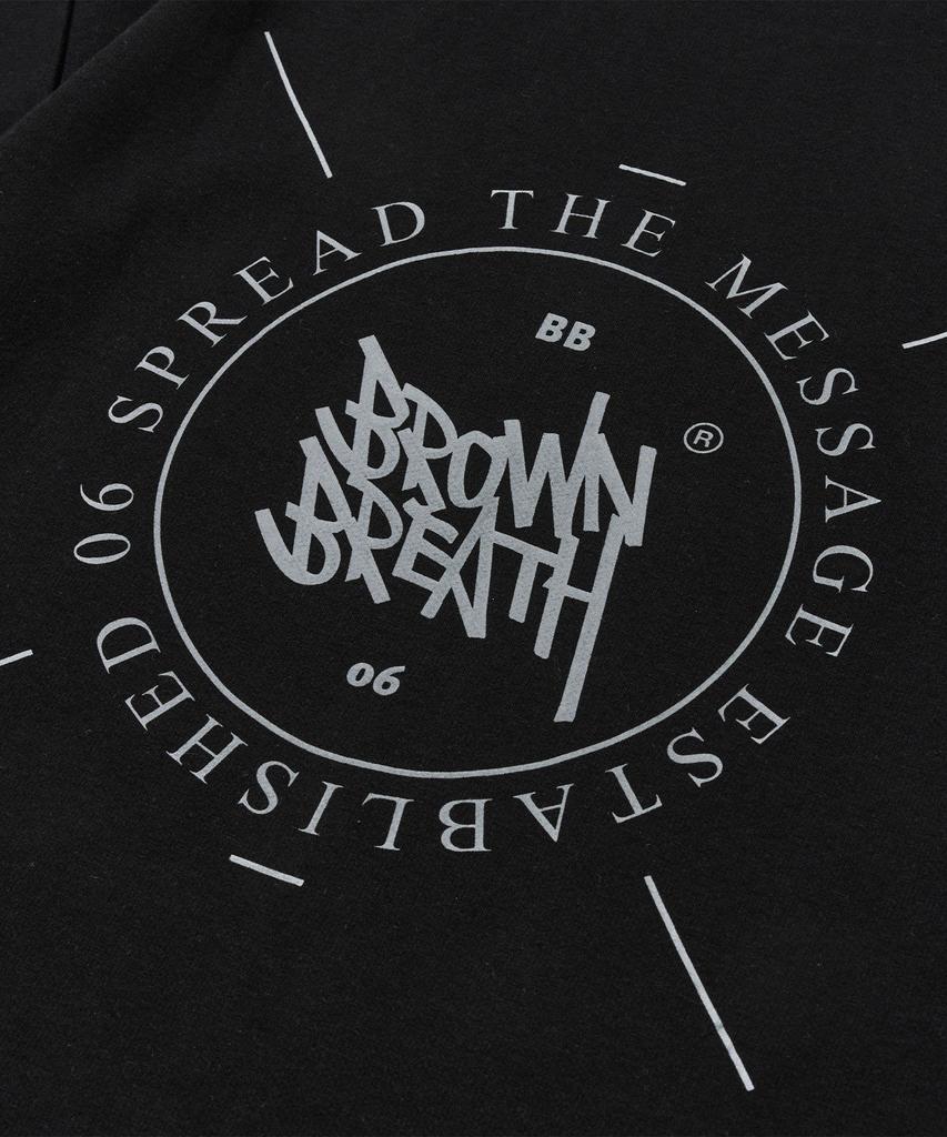 BROWNBREATH Stamp Mesh Tag Tee - Black